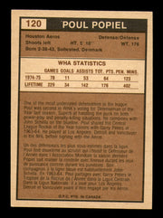 Poul Popiel Autographed 1975-76 O-Pee-Chee WHA Card #120 Houston Aeros SKU #251869