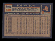 Bob Watson Autographed 1984 Topps Card #739 Atlanta Braves SKU #251888