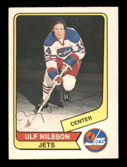 Ulf Nilsson Autographed 1976-77 O-Pee-Chee WHA Card #9 Winnipeg Jets SKU #251901