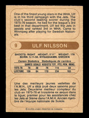 Ulf Nilsson Autographed 1976-77 O-Pee-Chee WHA Card #9 Winnipeg Jets SKU #251901