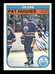 Pat Hughes Autographed 1982-83 O-Pee-Chee Card #109 Edmonton Oilers SKU #251928