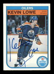 Kevin Lowe Autographed 1982-83 O-Pee-Chee Card #113 Edmonton Oilers SKU #251930