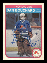Dan Bouchard Autographed 1982-83 O-Pee-Chee Card #278 Quebec Nordiques SKU #251935