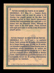 Denis Potvin Autographed 1983-84 O-Pee-Chee Card #2 New York Islanders SKU #251939