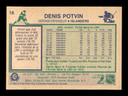 Denis Potvin Autographed 1983-84 O-Pee-Chee Card #16 New York Islanders SKU #251946