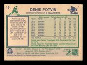 Denis Potvin Autographed 1983-84 O-Pee-Chee Card #16 New York Islanders SKU #251947