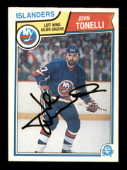 John Tonelli Autographed 1983-84 O-Pee-Chee Card #20 New York Islanders SKU #251949