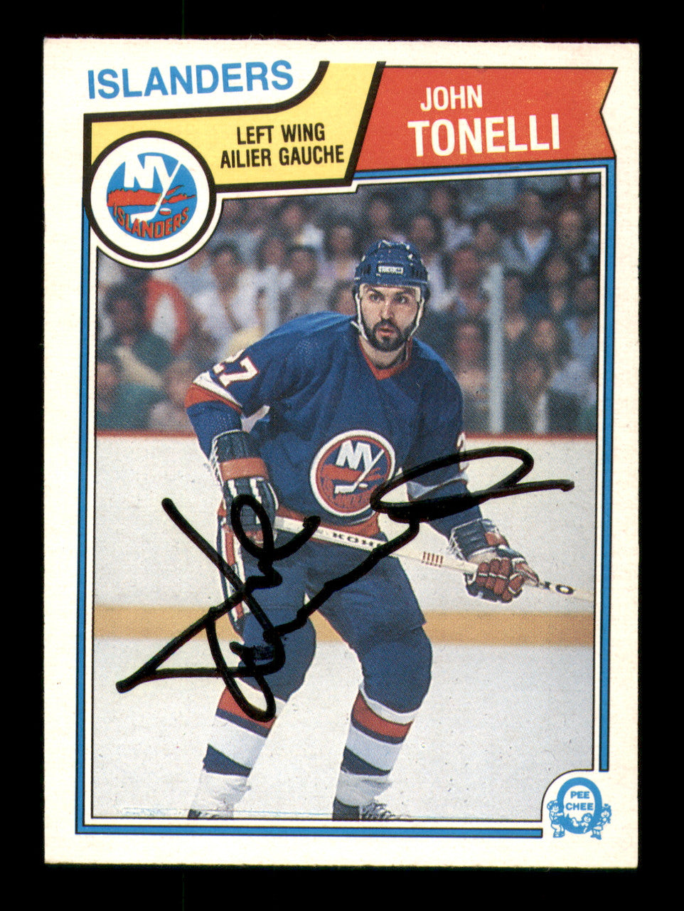 John Tonelli Autographed 1983-84 O-Pee-Chee Card #20 New York Islanders SKU #251949