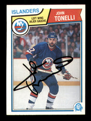 John Tonelli Autographed 1983-84 O-Pee-Chee Card #20 New York Islanders SKU #251950