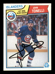 John Tonelli Autographed 1983-84 O-Pee-Chee Card #20 New York Islanders SKU #251952
