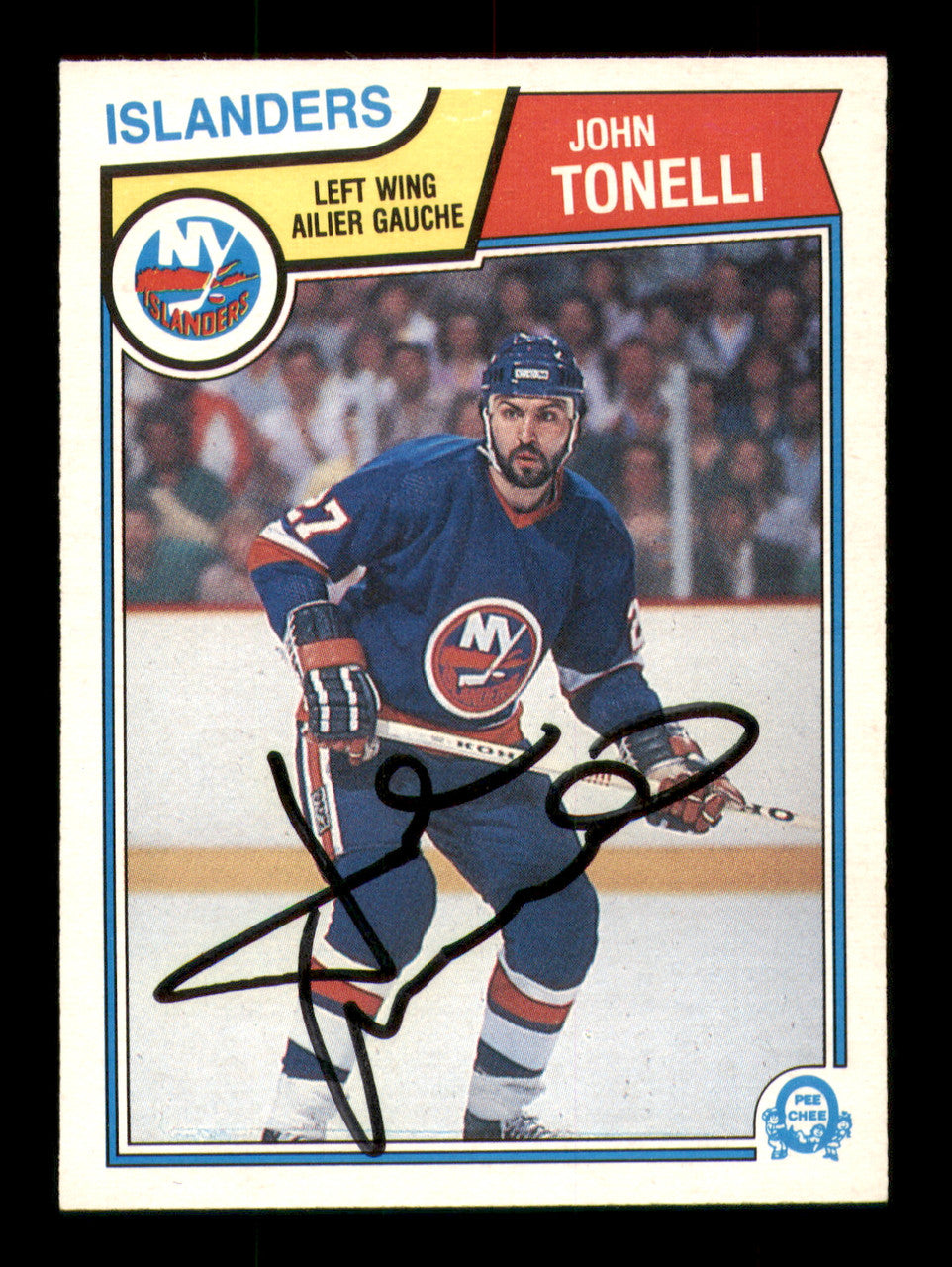 John Tonelli Autographed 1983-84 O-Pee-Chee Card #20 New York Islanders SKU #251952