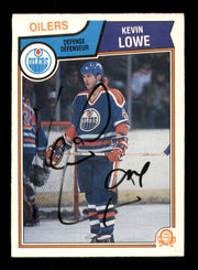 Kevin Lowe Autographed 1983-84 O-Pee-Chee Card #37 Edmonton Oilers SKU #251956
