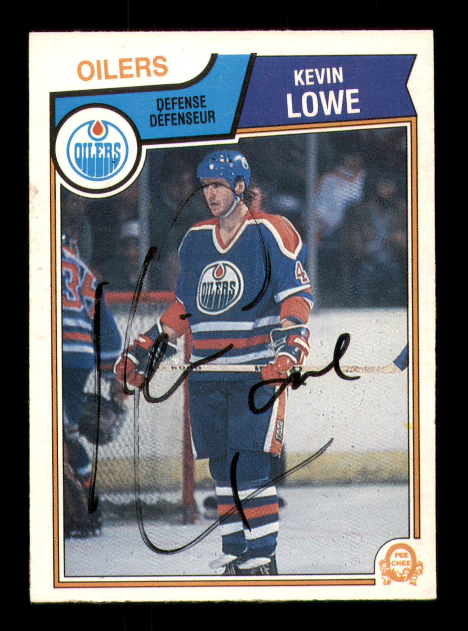 Kevin Lowe Autographed 1983-84 O-Pee-Chee Card #37 Edmonton Oilers SKU #251957