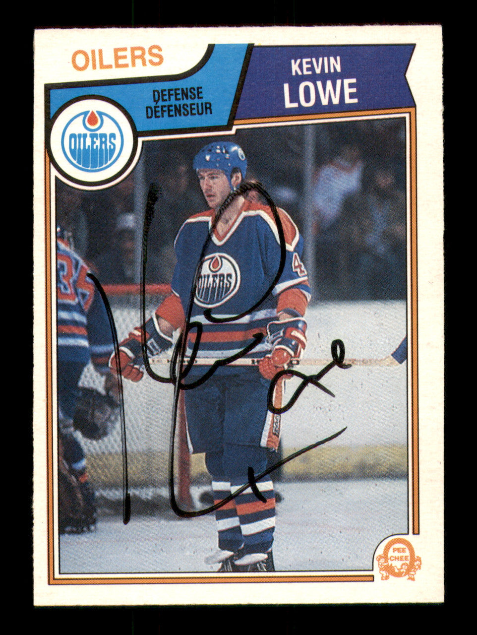 Kevin Lowe Autographed 1983-84 O-Pee-Chee Card #37 Edmonton Oilers SKU #251958