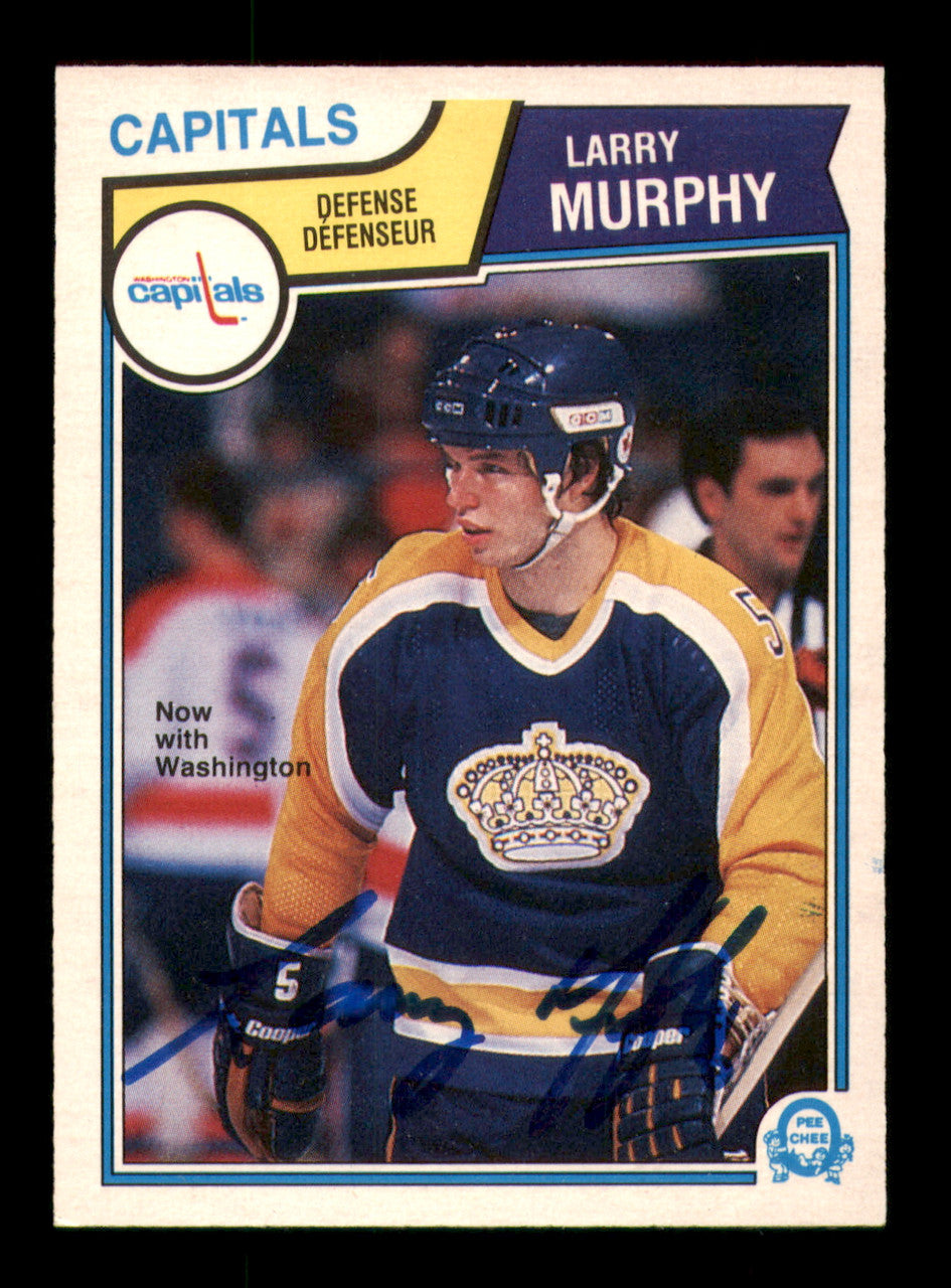 Larry Murphy Autographed 1983-84 O-Pee-Chee Card #159 Washington Capitals SKU #251967