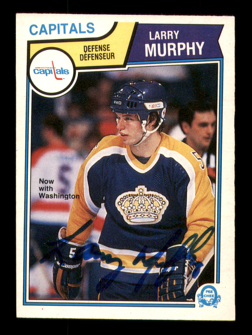 Larry Murphy Autographed 1983-84 O-Pee-Chee Card #159 Washington Capitals SKU #251968