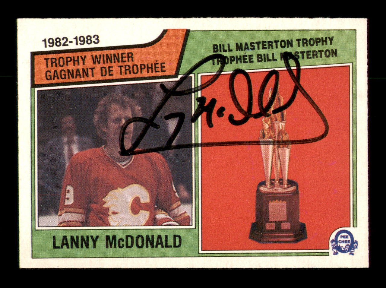 Lanny McDonald Autographed 1983-84 O-Pee-Chee Card #208 Calgary Flames SKU #251975
