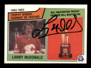 Lanny McDonald Autographed 1983-84 O-Pee-Chee Card #208 Calgary Flames SKU #251978