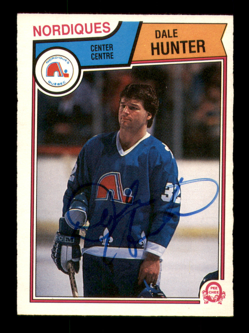 Dale Hunter Autographed 1983-84 O-Pee-Chee Card #293 Quebec Nordiques SKU #251990