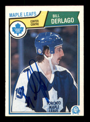 Bill Derlago Autographed 1983-84 O-Pee-Chee Card #327 Toronto Maple Leafs SKU #252003