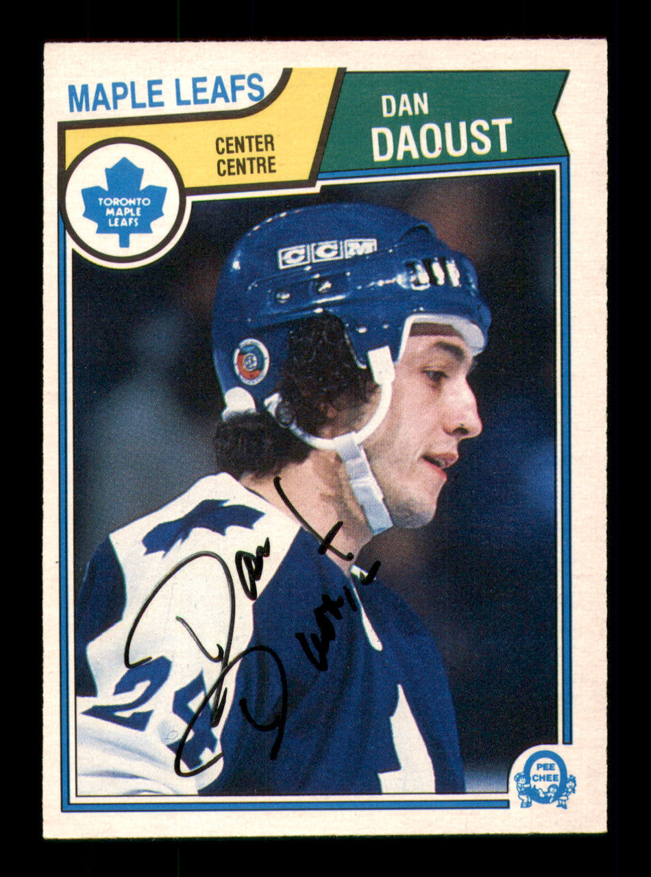 Dan Daoust Autographed 1983-84 O-Pee-Chee Card #328 Toronto Maple Leafs SKU #252005