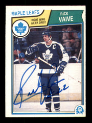 Ric Vaive Autographed 1983-84 O-Pee-Chee Card #343 Toronto Maple Leafs SKU #252006