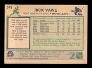 Ric Vaive Autographed 1983-84 O-Pee-Chee Card #343 Toronto Maple Leafs SKU #252006
