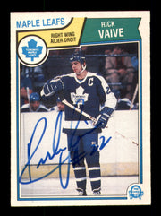 Ric Vaive Autographed 1983-84 O-Pee-Chee Card #343 Toronto Maple Leafs SKU #252007