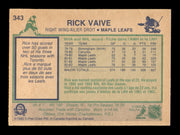 Ric Vaive Autographed 1983-84 O-Pee-Chee Card #343 Toronto Maple Leafs SKU #252008