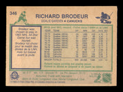 Richard Brodeur Autographed 1983-84 O-Pee-Chee Card #346 Vancouver Canucks SKU #252009