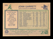 John Garrett Autographed 1983-84 O-Pee-Chee Card #349 Vancouver Canucks SKU #252011