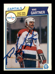 Mike Gartner Autographed 1983-84 O-Pee-Chee Card #369 Washington Capitals SKU #252015