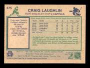 Craig Laughlin Autographed 1983-84 O-Pee-Chee Rookie Card #375 Washington Capitals SKU #252018