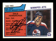 Dale Hawerchuk Autographed 1983-84 O-Pee-Chee Card #377 Winnipeg Jets SKU #252019