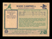 Wade Campbell Autographed 1983-84 O-Pee-Chee Rookie Card #382 Winnipeg Jets SKU #252023
