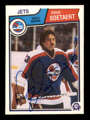 Doug Soetaert Autographed 1983-84 O-Pee-Chee Card #391 Winnipeg Jets SKU #252029