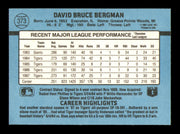 Dave Bergman Autographed 1986 Donruss Card #373 Detroit Tigers SKU #252037