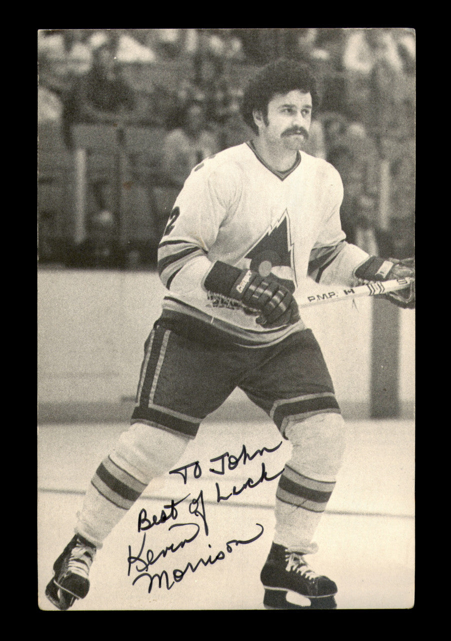 Kevin Morrison Autographed 4x6 Photo Colorado Avalanche "To John" SKU #252040