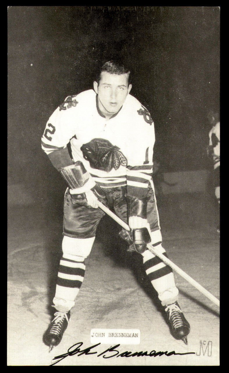 John Brenneman Autographed 3x5.5 Postcard Chicago Blackhawks SKU #252077