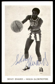 Sidney Edwards Autographed 3.5x5.5 Photo Harlem Globetrotters SKU #252087