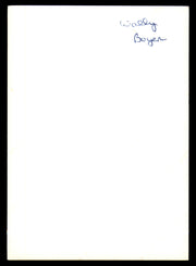 Wally Boyer Autographed 3.5x5 Photo Pittsburgh Penguins SKU #252093