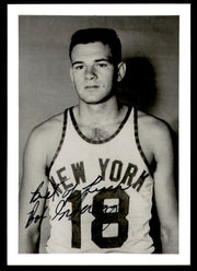 Bob Anderegg Autographed 3.5x5 Photo New York Knicks SKU #252106