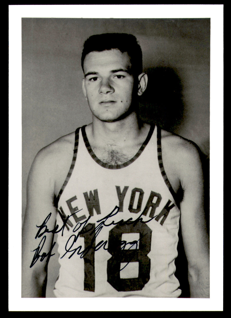 Bob Anderegg Autographed 3.5x5 Photo New York Knicks SKU #252106