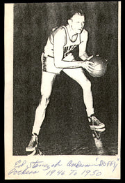 Ed Stanczak Autographed 3.5x5 Paper Photo Boston Celtics SKU #252116
