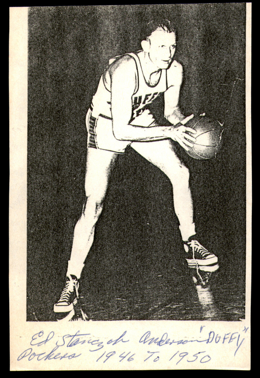 Ed Stanczak Autographed 3.5x5 Paper Photo Boston Celtics SKU #252116