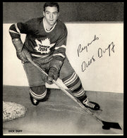 Dick Duff Autographed 5x5.5 Photo Toronto Maple Leafs SKU #252120