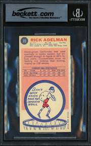Rick Adelman Autographed 1969-70 Topps Rookie Card #23 San Diego Rockets Beckett BAS #18281285