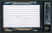 Arnold Palmer Autographed 3x5 Index Card Beckett BAS #18281343