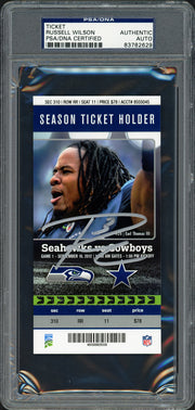Russell Wilson Autographed Sept. 16th, 2012 1st NFL Win Ticket Seattle Seahawks PSA/DNA #83782629