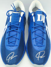 Giannis Antetokounmpo Autographed 2021 Player Exclusive (PE) Promo Nike Zoom Freak 2 Shoes Bucks Size 17 Beckett BAS Witness Stock #252602